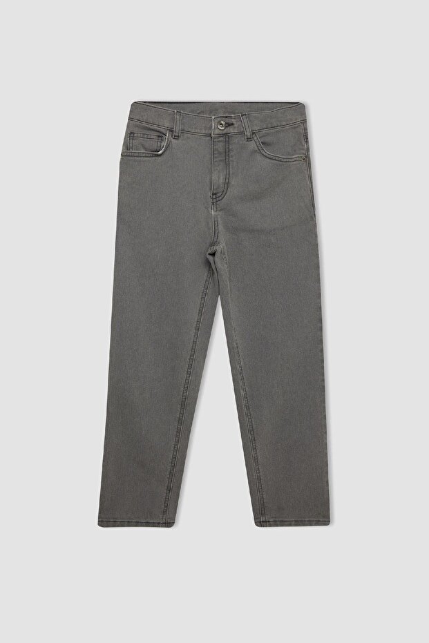 Boy's Straight Fit Straight Leg Pocket Jean Trousers C3697A824Wn