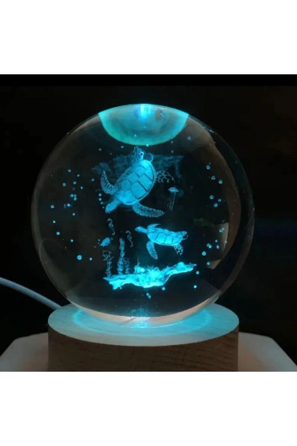 3d gece lambası kaplumbağa - 1