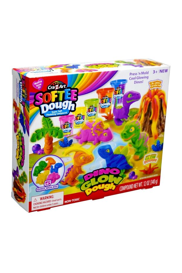 Softee Dough Dino Glow Dough - 3