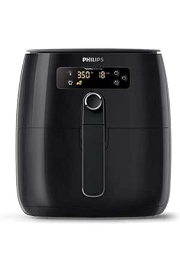 مقلاة هوائية من مجموعة أفانس طراز HD9641/94، سعة 800 جرام، اختيار متميز، تصميم عالي الجودة، لون أسود