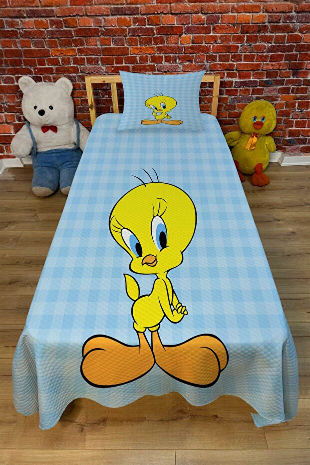 مجموعة بيكيه مبطنة بطباعة رقمية من EVSHOMES TWEETY