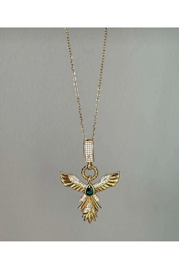 Phoenix Steel Bird Necklace