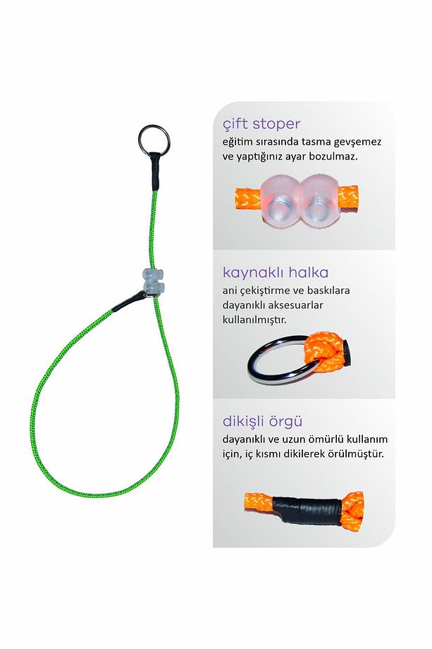 Stoperli Köpek Eğitim Tasması Boğma Tasma Training Dog Leash Choke Collar - 3