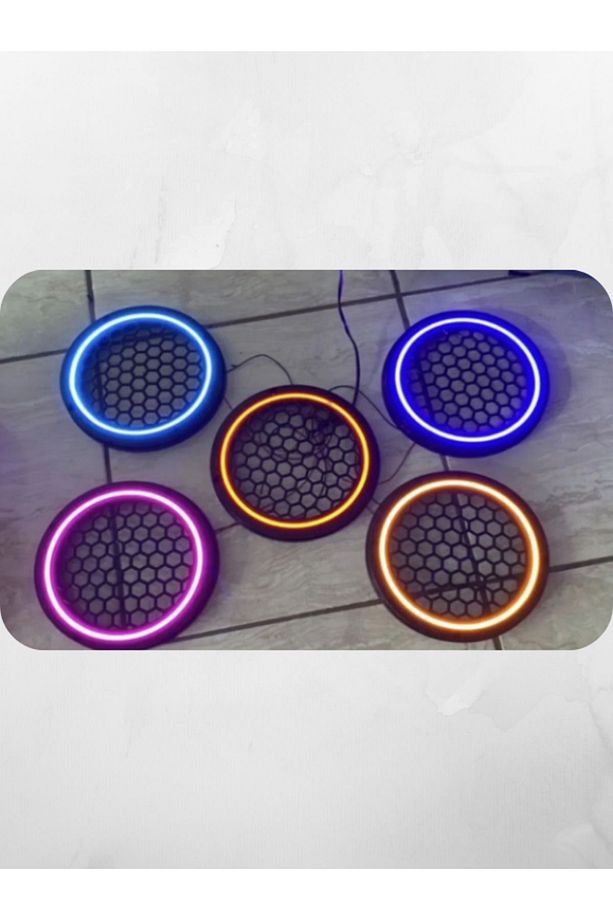 1 Takım 20 cm Midrange Kapak Neon Led (Mavi) - 1