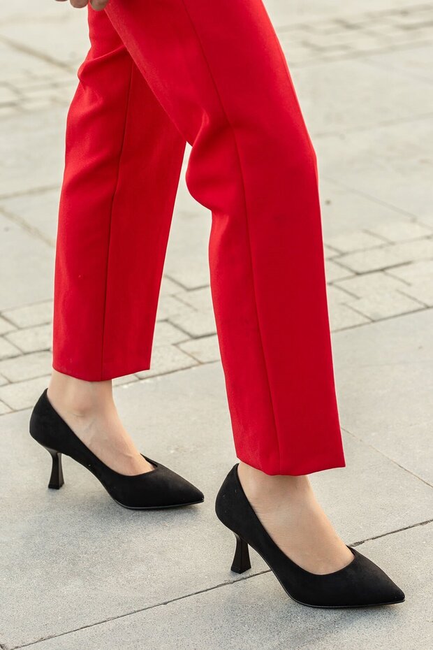 Kadın Stiletto SİYAH SÜET - 2