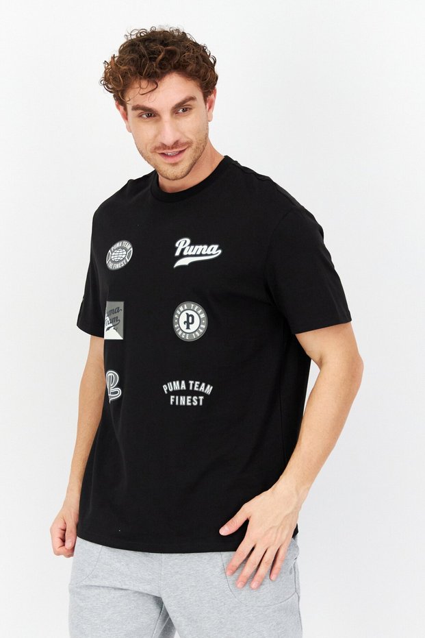 Men Sportswear Fit Short Sleeves Training T-Shirt, Black