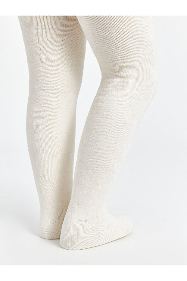 LCW Kids Basic Kız Çocuk Havlu Külotlu Çorap (W4) - 3