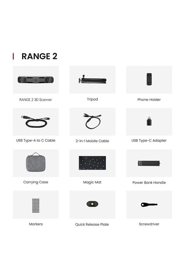 Revopoint 3D Scanner RANGE 2 Standart Paket - 7