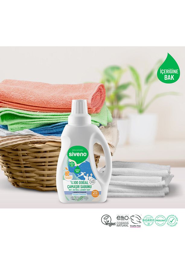 %100 Doğal Çamaşır Sabunu %100 Bitkisel Deterjan Yumuşatıcı Gerektirmez Konsantre 750 ml X 3 Adet - 5