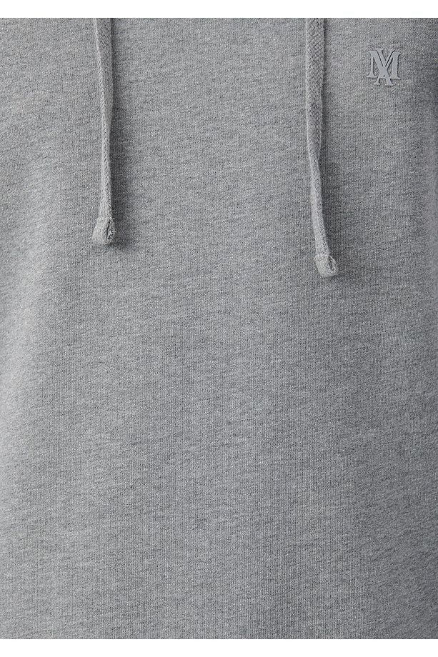 Kapüşonlu Gri Sweatshirt 065779-34686 - 5