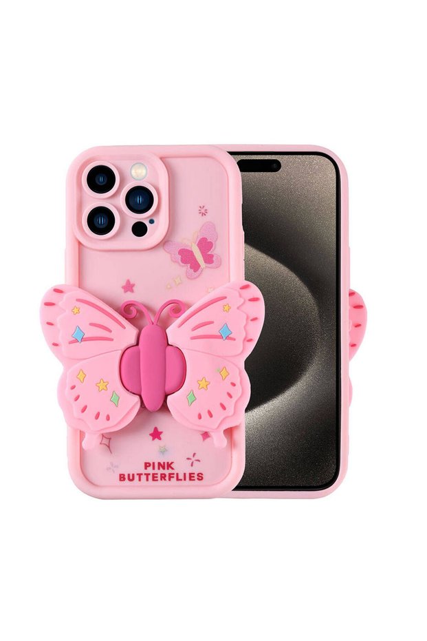 Case Compatible for Apple iPhone 15 Pro Figure Design Kapya Cover with Camera Protection