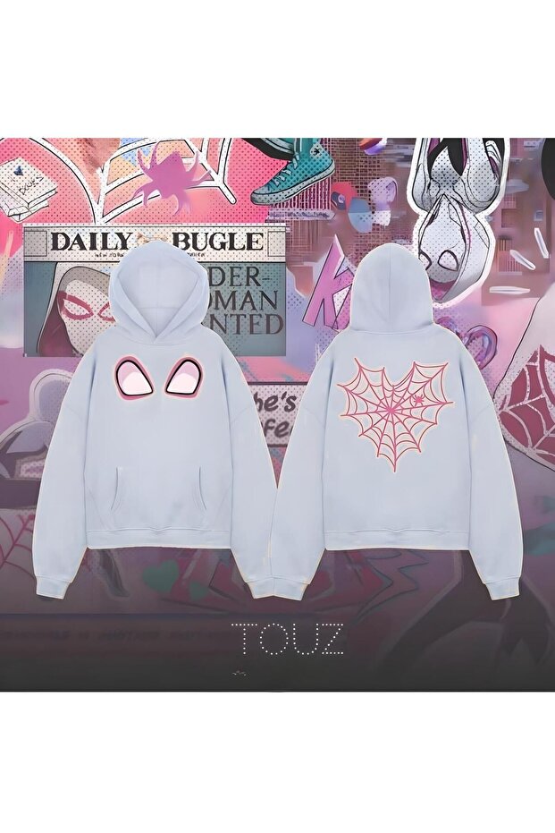 Enya Jewelry Spider Web Hooded Sweatshirt