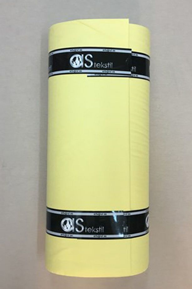 Poplin Kumaş Sarı %100 Pamuk Süper Lüks Akfil (1 METRE) - 1