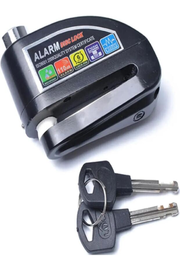 Alarm Disc Lock 5.5 mm – Disc Brake Lock with Alarm for Motorcycle, Scooter, Bike