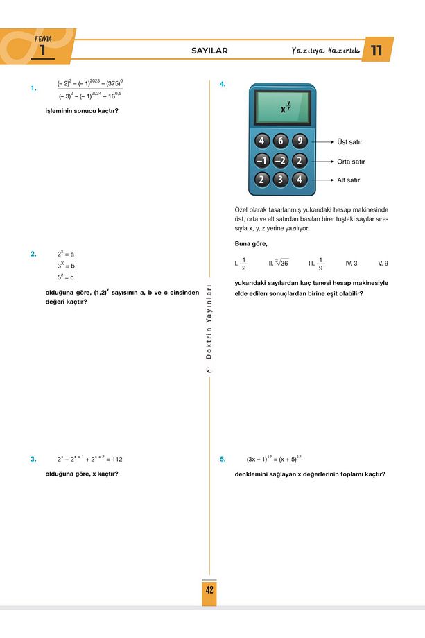9.Sınıf Sıfırdan Sonsuza Matematik Konu Anlatımlı Soru Bankası 1.Dönem Fasikülleri - 4
