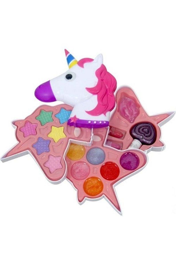 Unicorn Şekilli 3 Katlı Makyaj Güzellik Seti - 2