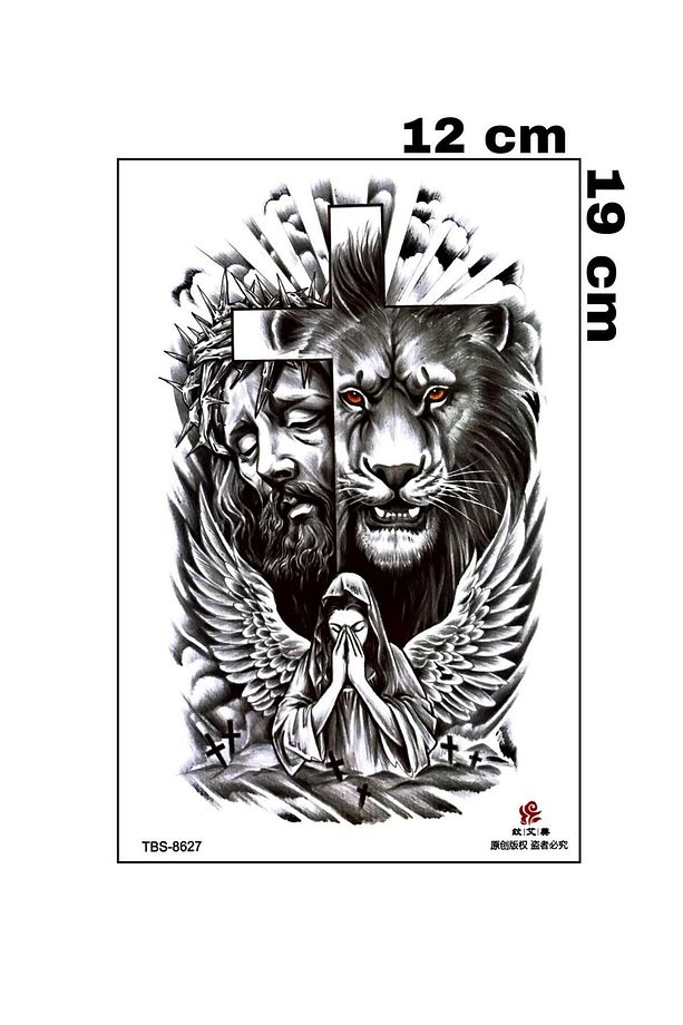 HZ.İSA ASLAN VE HAVARİ KOL  VUCUT İÇİN GEÇİCİ DÖVME - 2