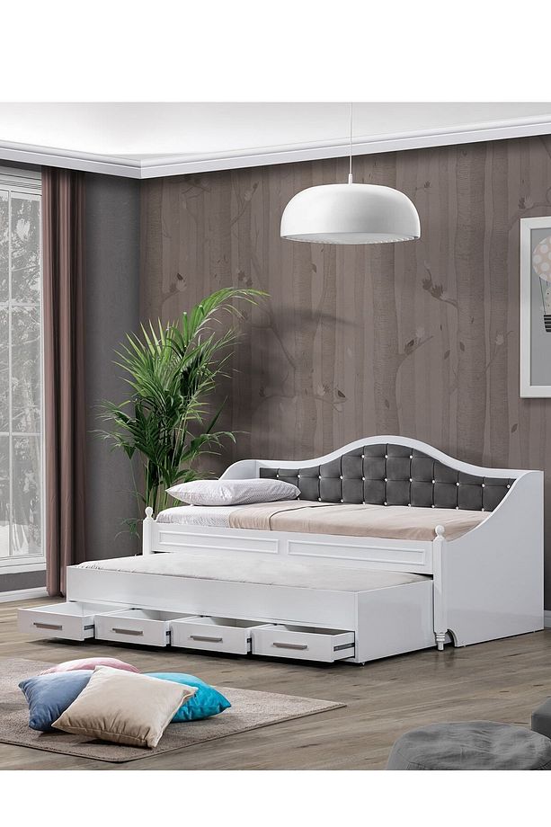 Yavrulu Karyola, Eymen Yavrulu Yatak - Gri 1 Adet Comfort Yatak - 5
