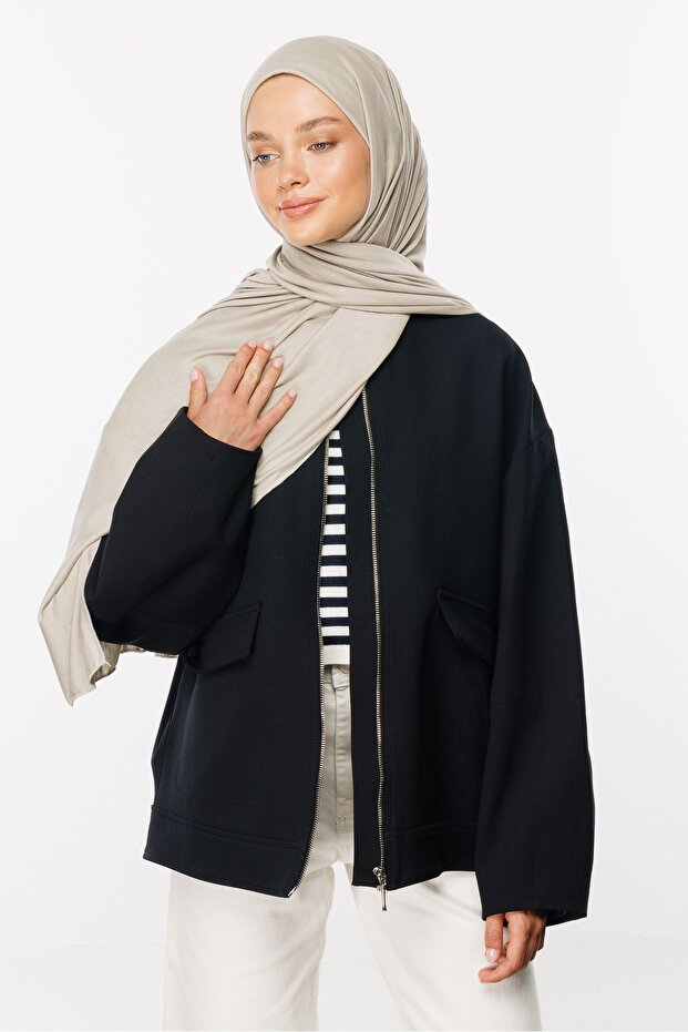 شال قطني ممشط من الحجر الرملي - 2