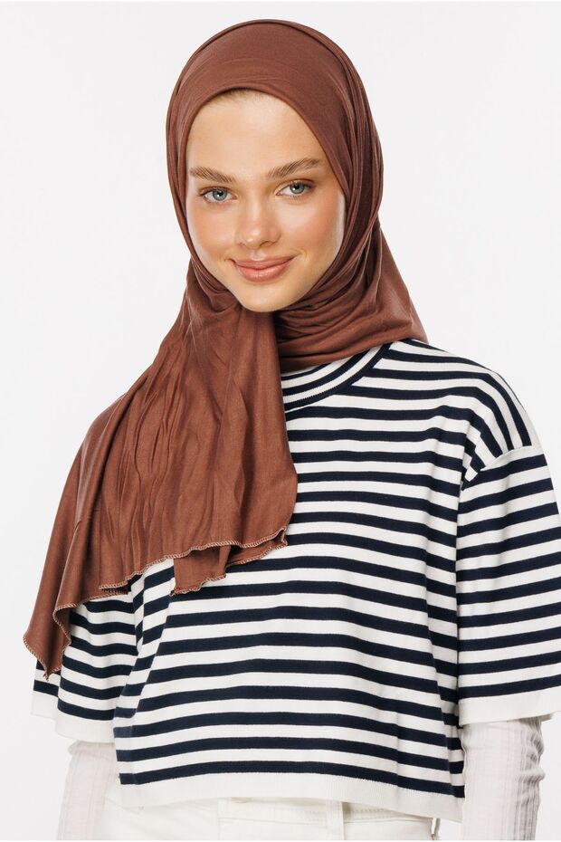 Cinnamon Combed Shawl - 1