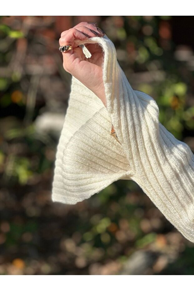 Bisiklet Yaka Triko Elbise - 5