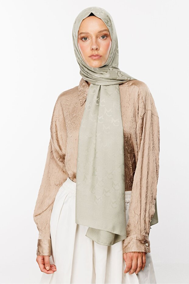 Ada Tea Mc Pattern Jacquard Shawl - 2