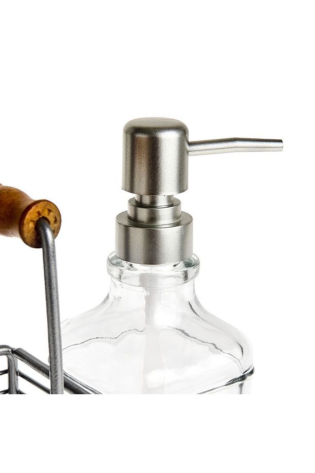 Mien Standlı 2'li Mutfak Sıvı Sabunluk Seti - Inox - 380 ml - 4