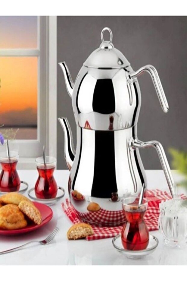 Ilda Aile Boy Silver Sap Çaydanlık - 2