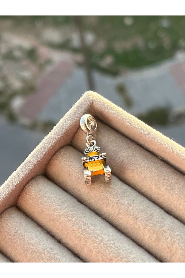 Wall-E sarı robot charm - 1
