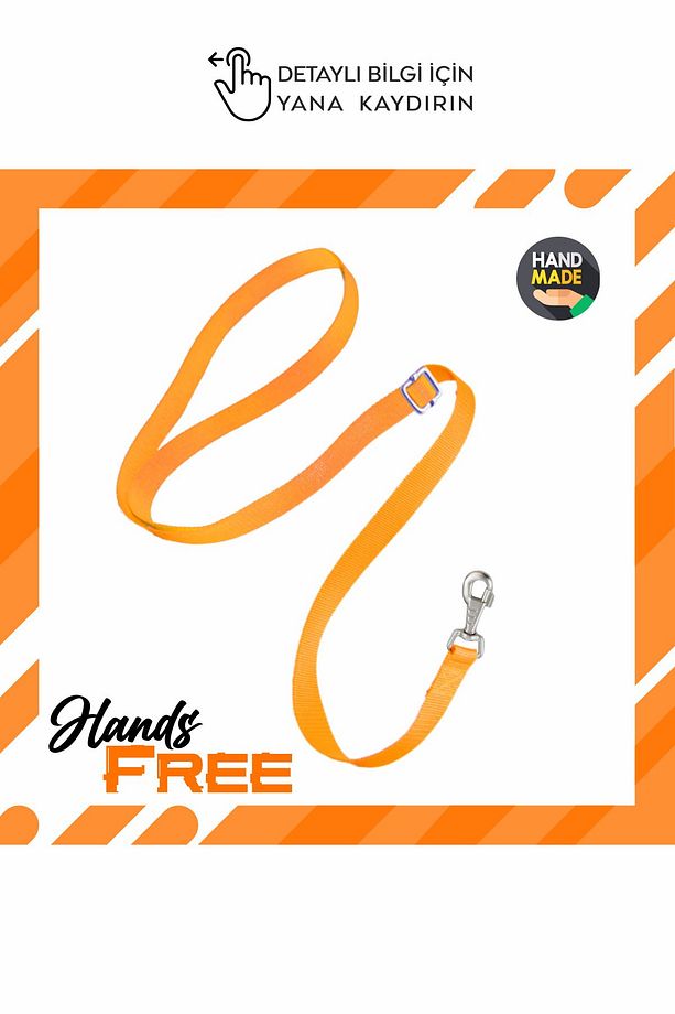 Eller Serbest Gezdirme Kayışı Hands Free Leash Gezdirme Tasması 280 Cm - 1