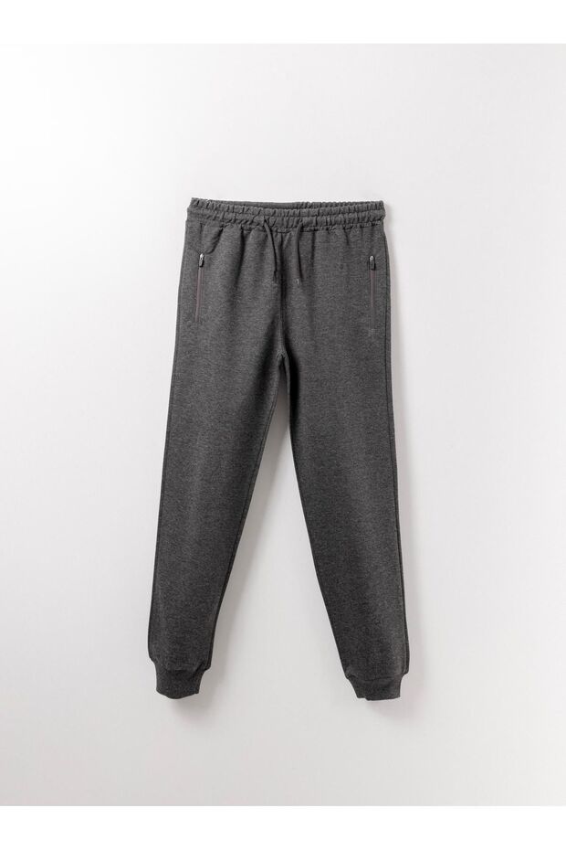 Basic Boys' Sweatpants with 2 Zipper Closures