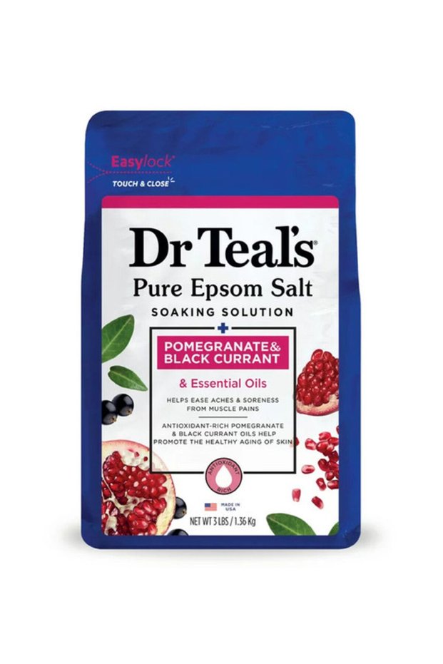 Dr Teal's Epsom Salt Soaking Solution Pomegranate & Black Currant 1.36Kg