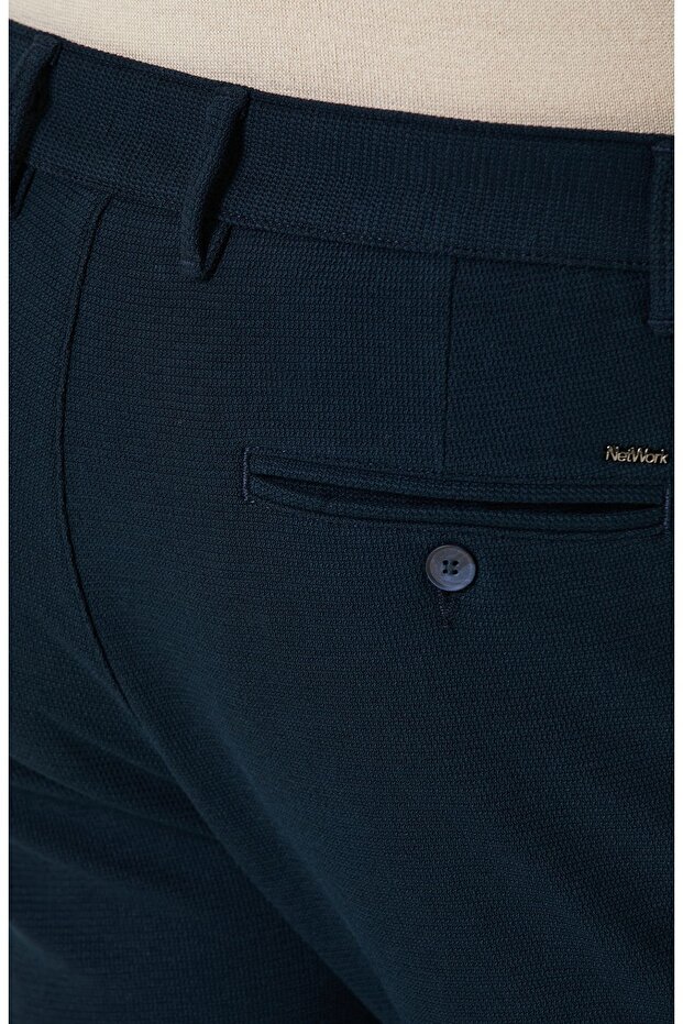 Lacivert Pantolon - 5