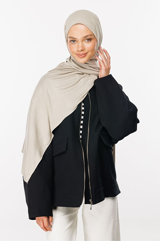 شال قطني ممشط من الحجر الرملي - 3