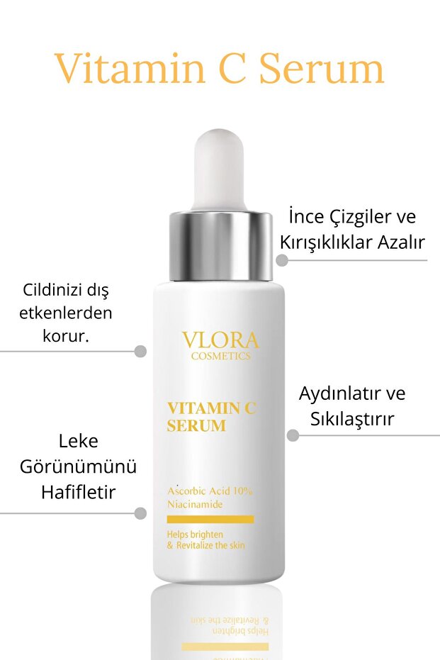 Vitamin C Serum Aydınlatıcı ( Askorbik Asit Niacinamide Vitamin B5 ) 30 ml - 3