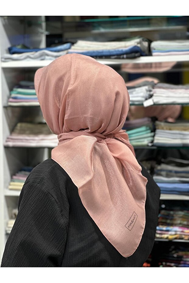 Kehribar Simli Eşarp - 2