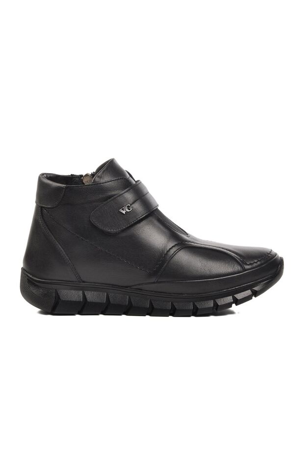 9411 Black Genuine Leather Women's Boots