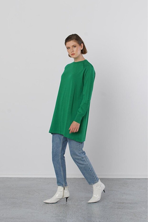 Sleeve Ribbed Tunic 928