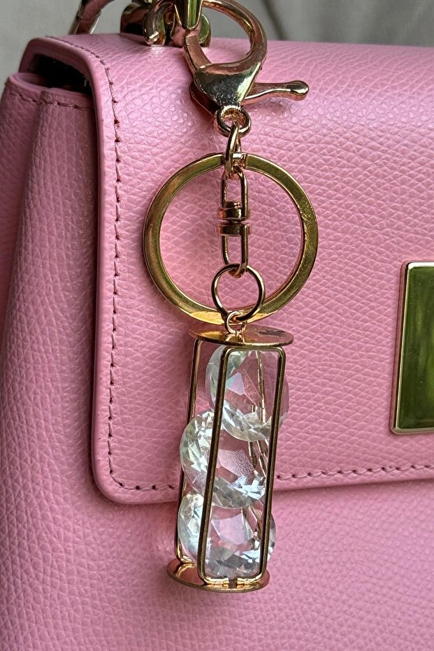 سلسلة مفاتيح كريستال 3 أحجار - 1