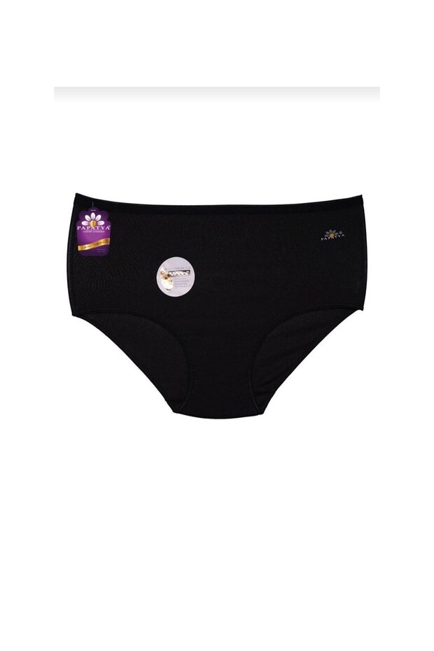 Women's Cotton High Waist Modal Panties | Black 1851