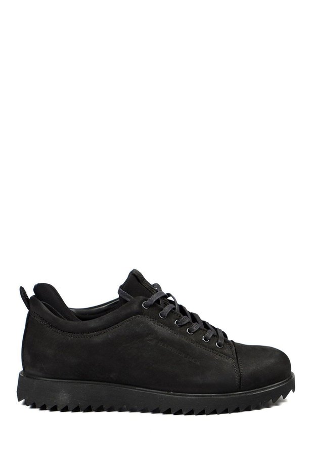 M Shoes Genuine Leather Black Nubuck Outdoor Men's Casual Shoes