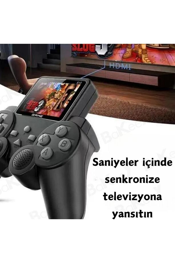 Atari S10 Oyun Konsolu 500 Adet Nostalji Retro Oyun Taşınabilir Tek Konsol Gameboy Super Mario - 2