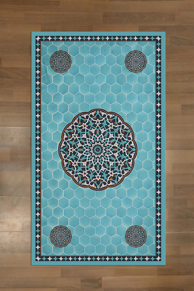 Digital Printed Non-Slip Base Washable Gift Dowry Prayer Mat Prayer Rug