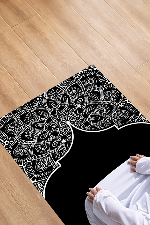 Digital Printed Non-Slip Washable Giftable Dowry Prayer Mat Prayer Rug