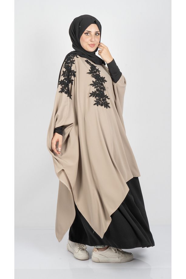 Süper Soft Krep Kumaştan 2'li Siyah Takım – Pileli Etek & Tunik - 1