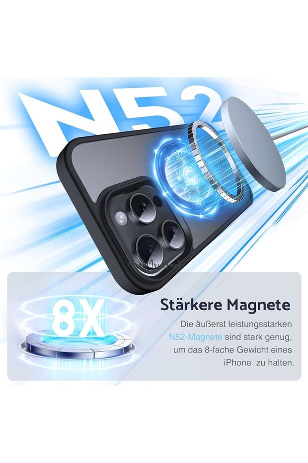 İphone 16 Pro Kılıf Mat Magsafe Şarj Özellikli Darbe Önleyici Hassas Buton Renkli Yumuşak Kenar -SİO - 4