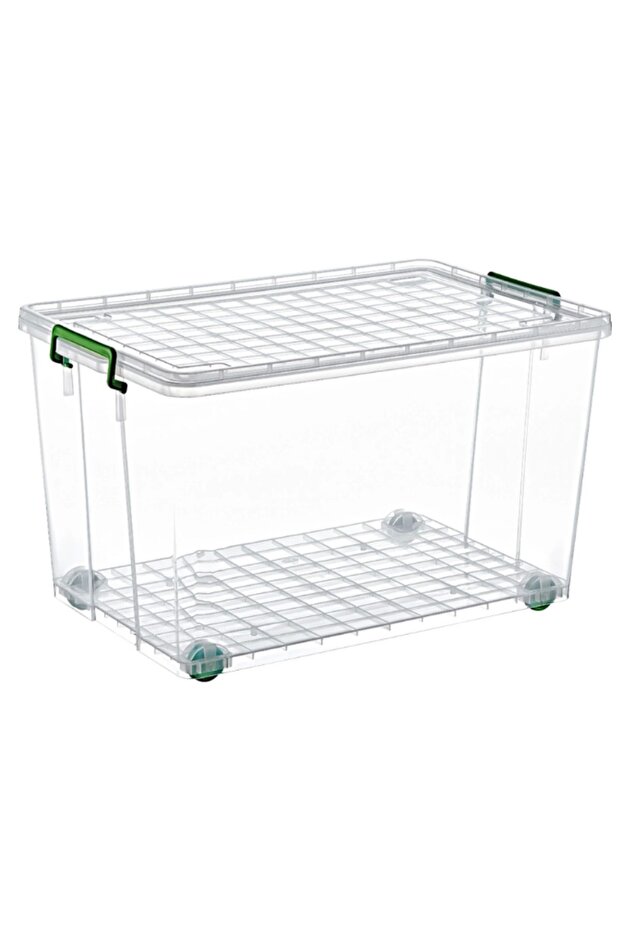 75 Lt. Mega Plastic Storage and Organization Box with Wheels - 1