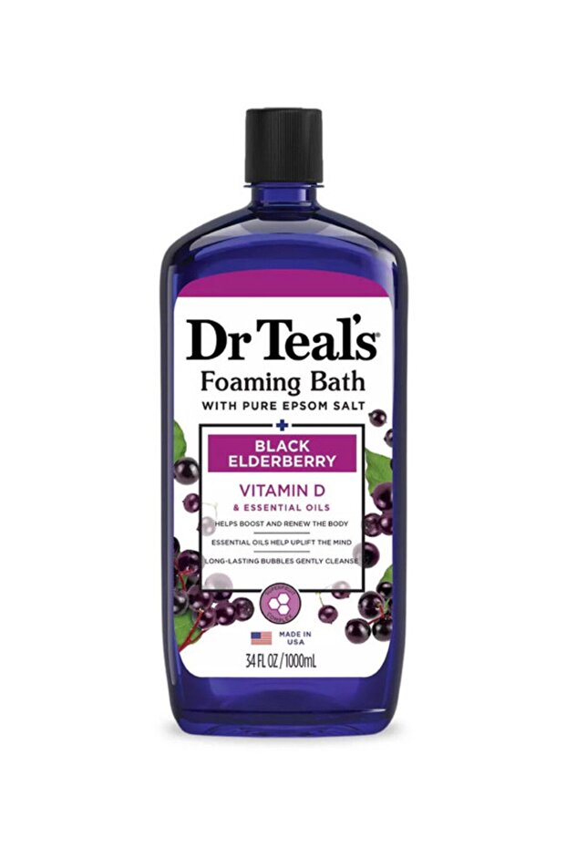 Dr Teal's Foaming Bath with Epsom Salt Black Elderberry 1000Ml