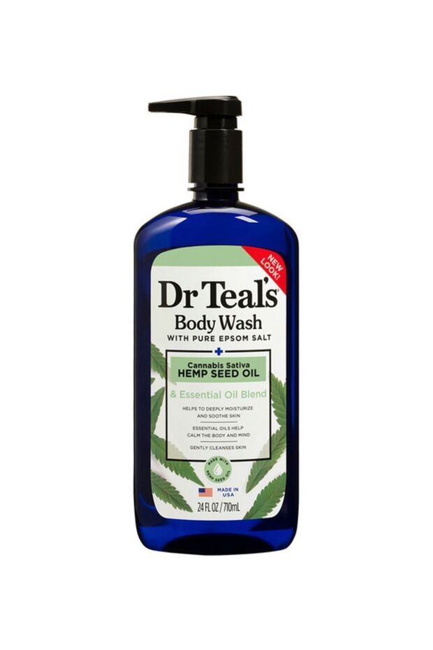 Dr Teal’s Epsom Salt Body Wash - Cannabis Sativa Hemp Seed Oil 710 Ml