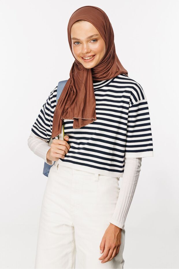 Cinnamon Combed Shawl - 7